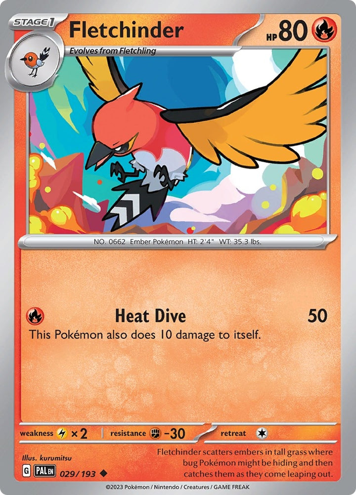 Image for Fletchinder (029/193) (PAL) - Pokemon