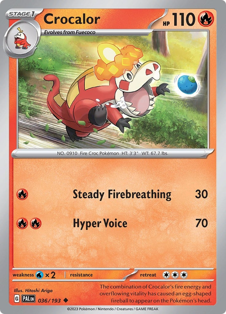 Image for Crocalor (036/193) (PAL) - Pokemon