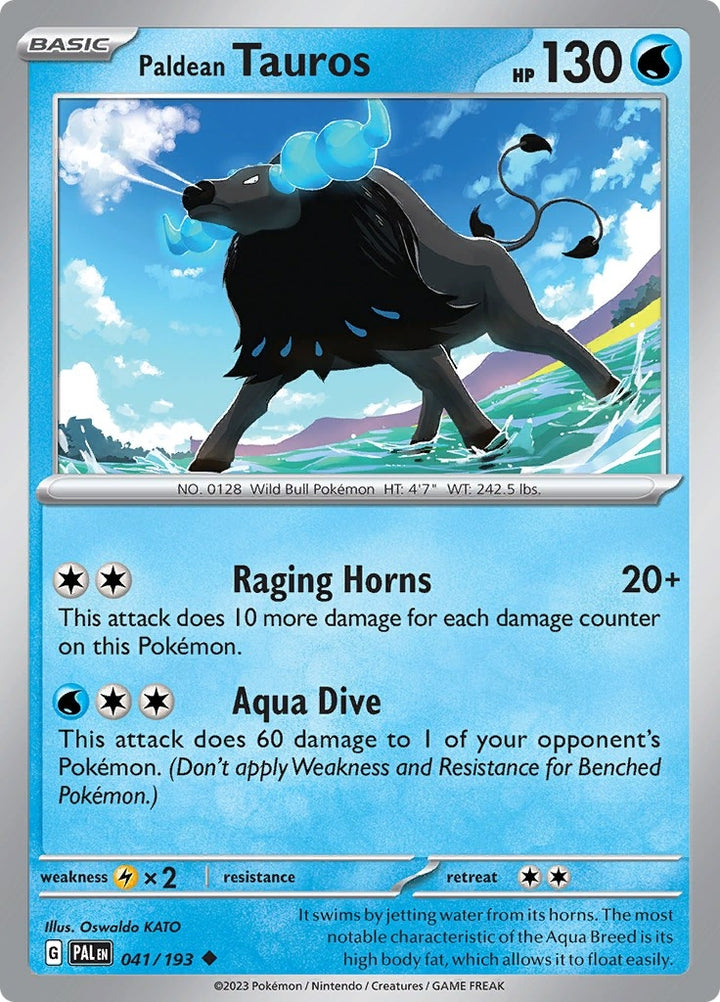 Image for Paldean Tauros (041/193) (PAL) - Pokemon