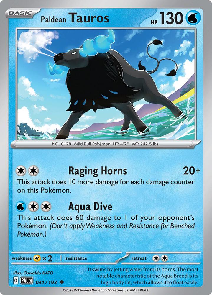 Paldean Tauros (041/193) (PAL)