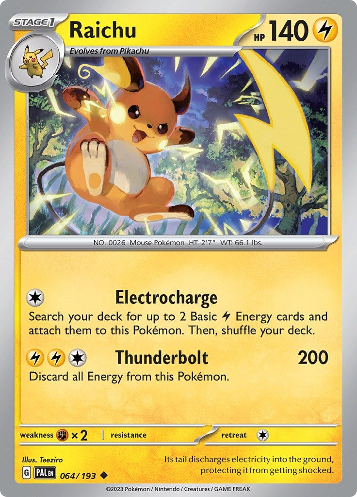 Image for Raichu (064/193) (PAL) - Pokemon