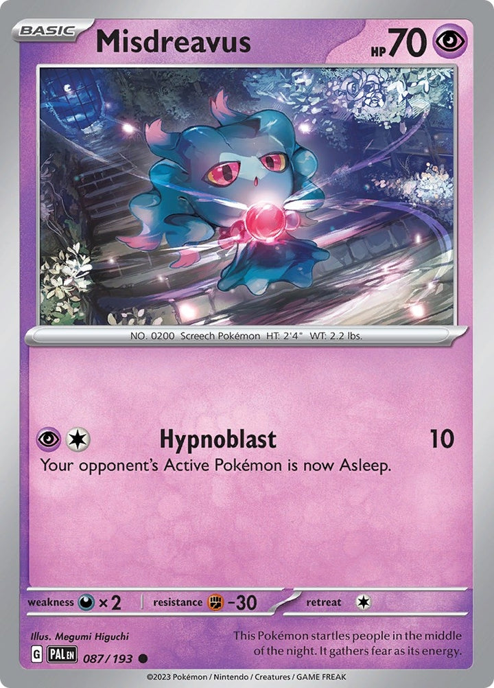 Image for Misdreavus (087/193) (PAL) - Pokemon