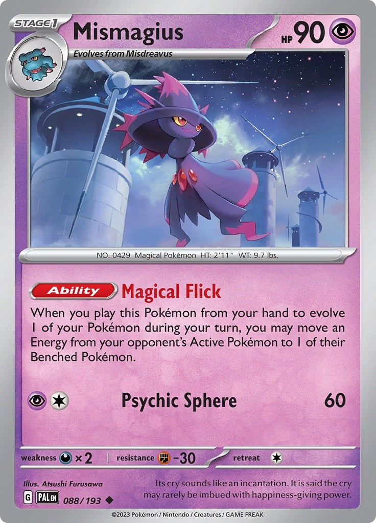 Image for Mismagius (088/193) (PAL) - Pokemon