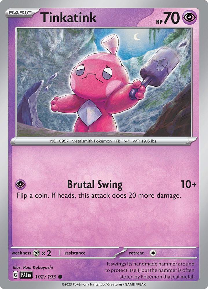 Image for Tinkatink (102/193) (PAL) - Pokemon