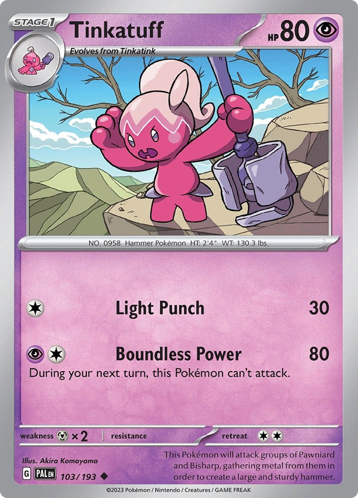 Image for Tinkatuff (103/193) (PAL) - Pokemon