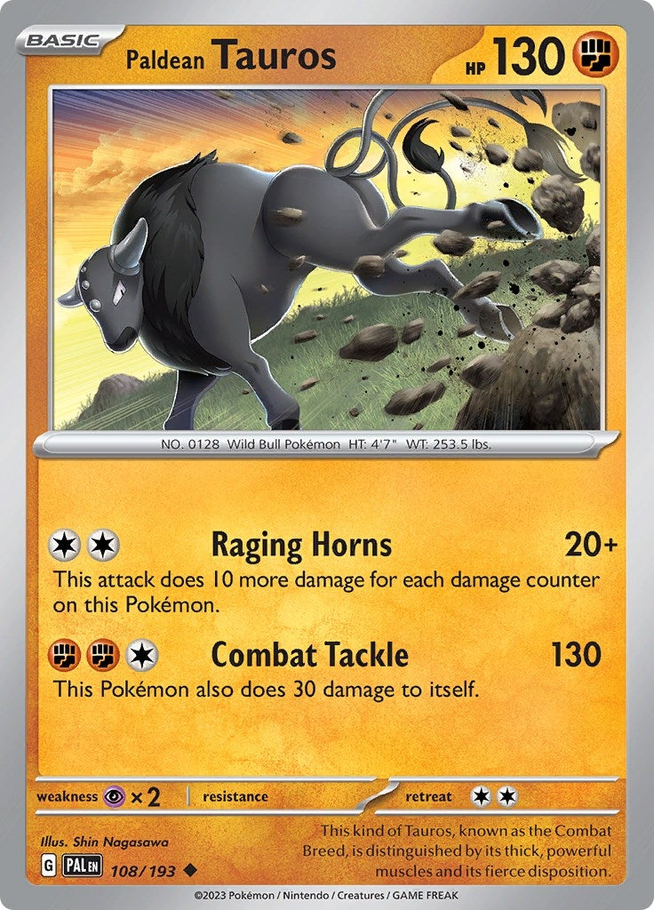 Image for Paldean Tauros (108/193) (PAL) - Pokemon