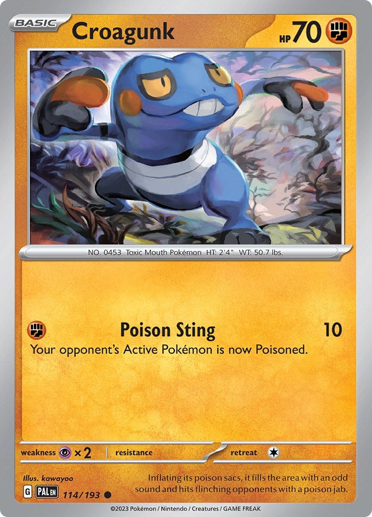 Image for Croagunk (114/193) (PAL) - Pokemon