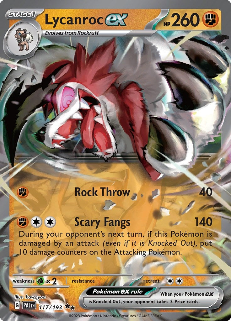 Image for Lycanroc ex (117/193) (PAL) - Pokemon