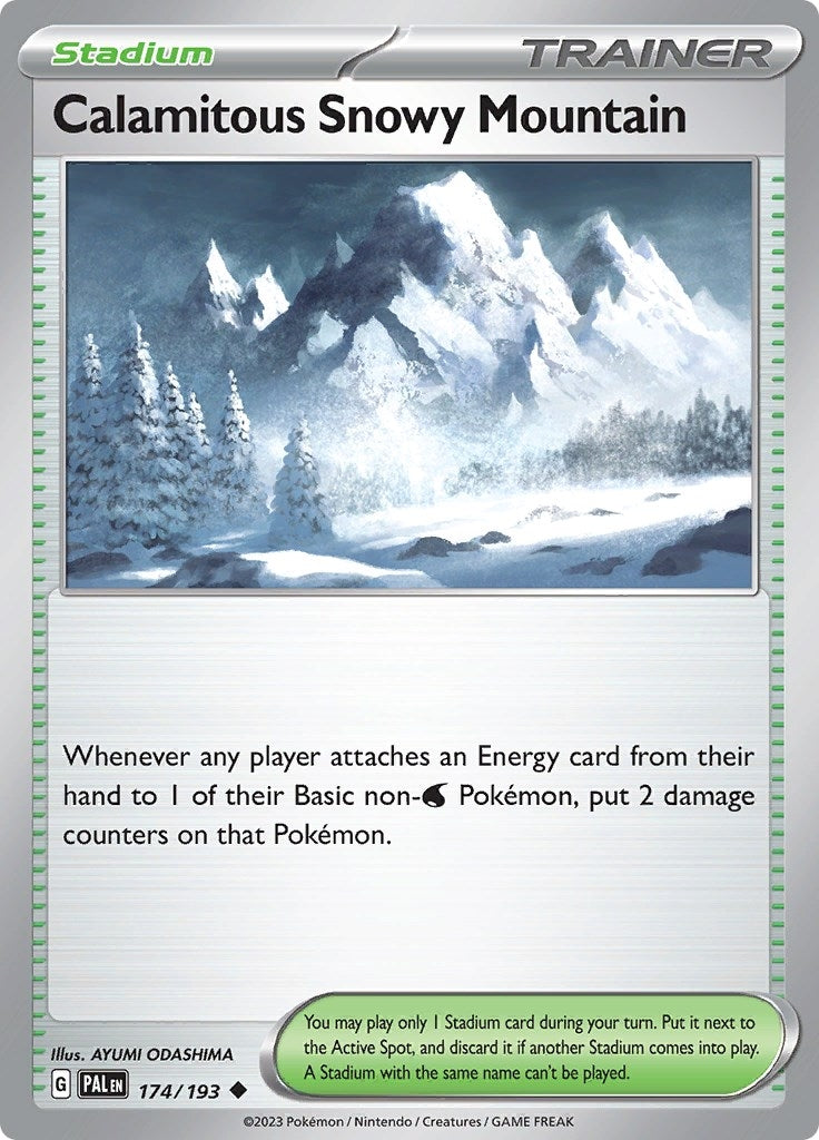 Image for Calamitous Snowy Mountain (174/193) (PAL) - Pokemon