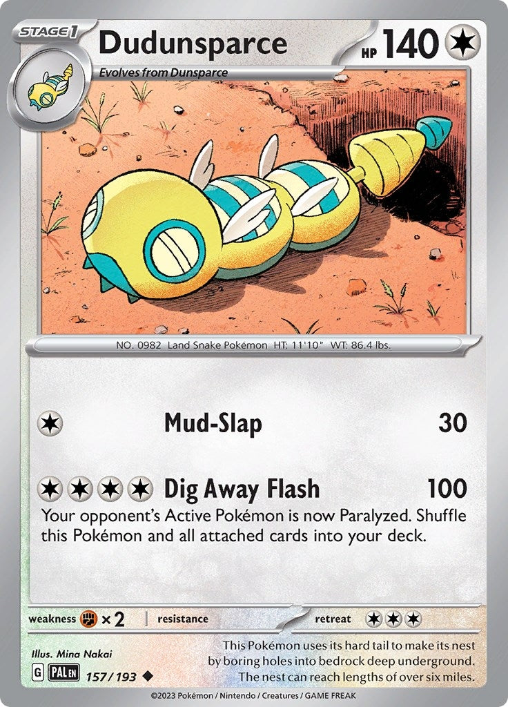 Image for Dudunsparce (157/193) (PAL) - Pokemon