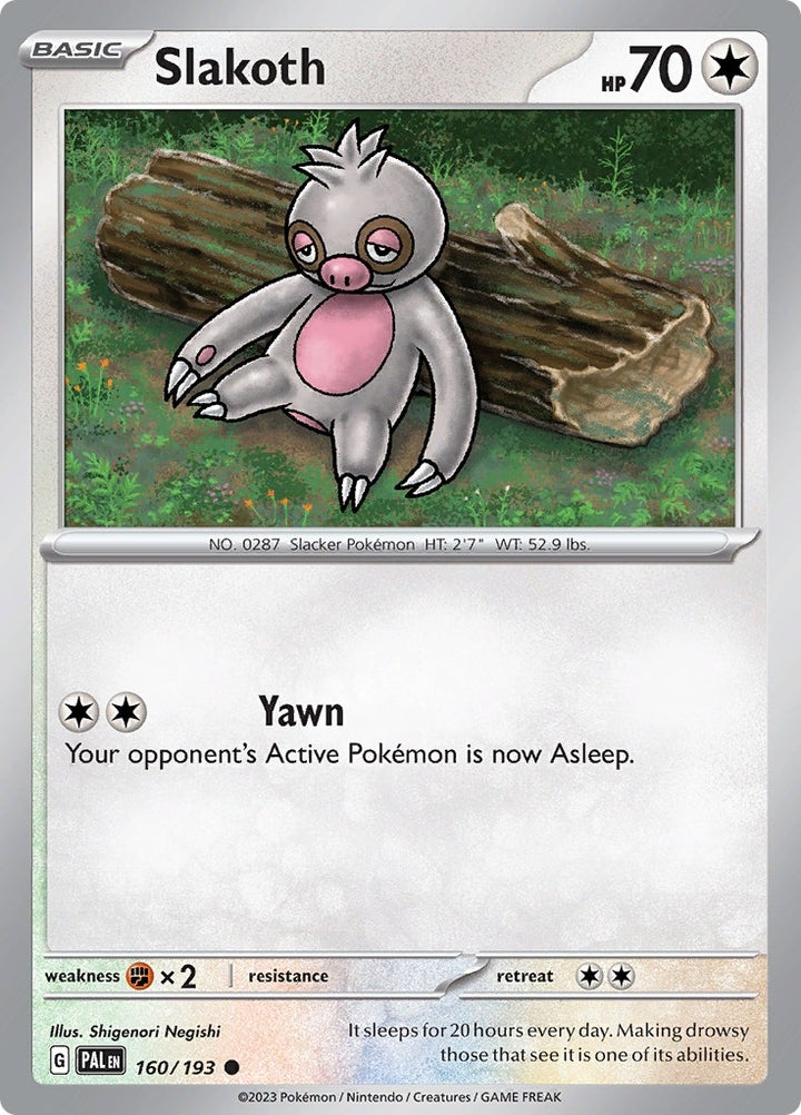 Image for Slakoth (160/193) (PAL) - Pokemon