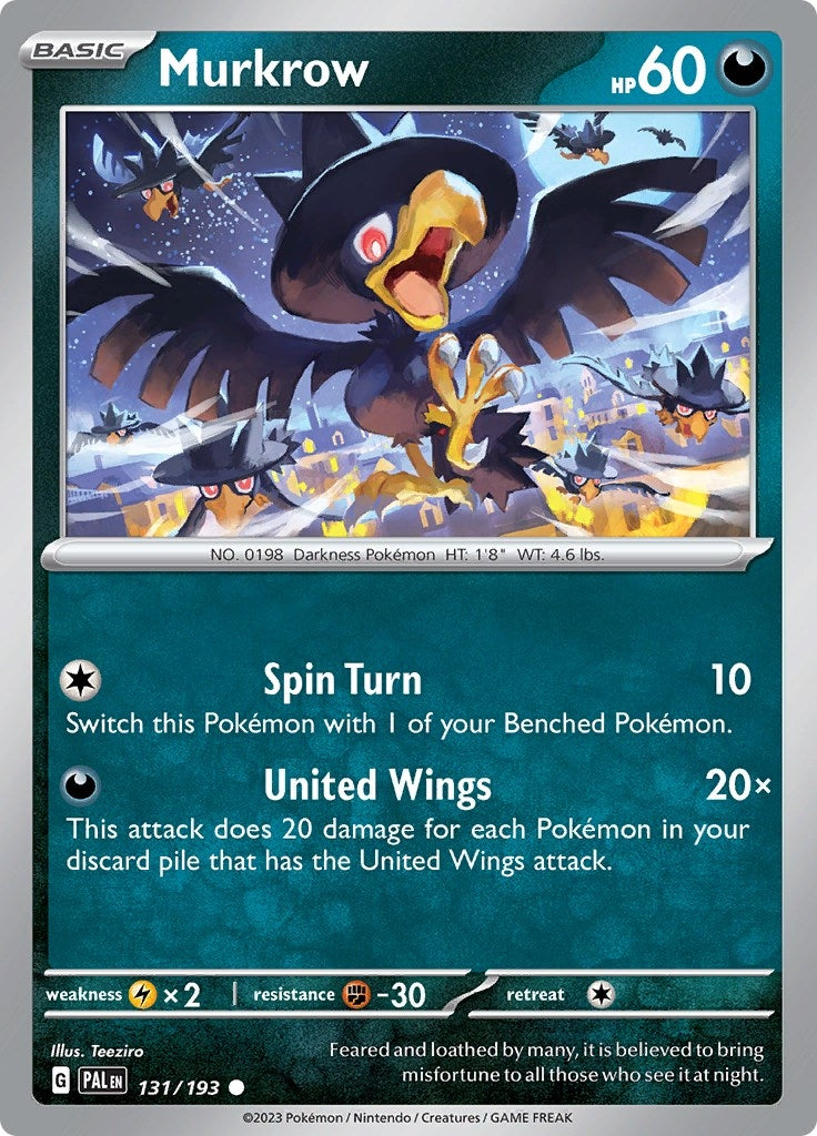 Image for Murkrow (131/193) (PAL) - Pokemon