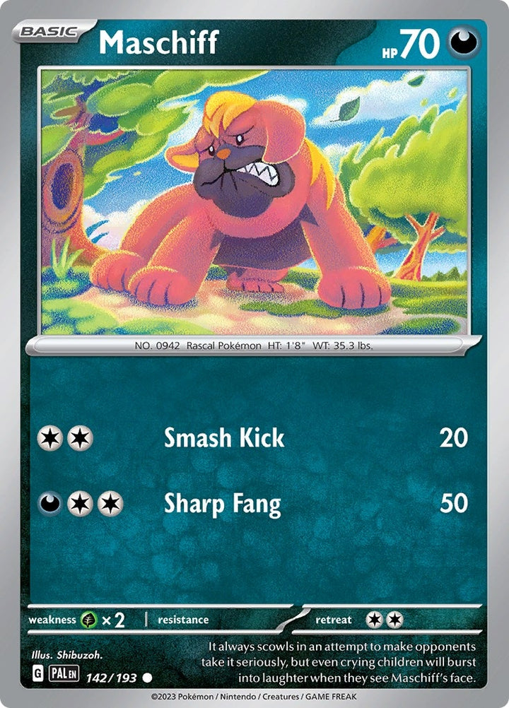 Image for Maschiff (142/193) (PAL) - Pokemon