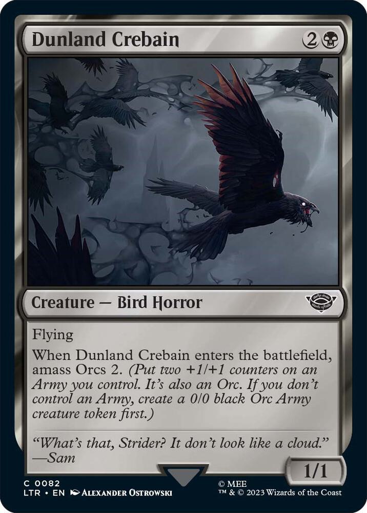 Image for Dunland Crebain (82) - Magic: The Gathering