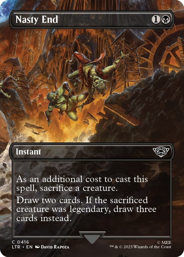 Image for Nasty End (Borderless) (416) (LTR) - Magic: The Gathering