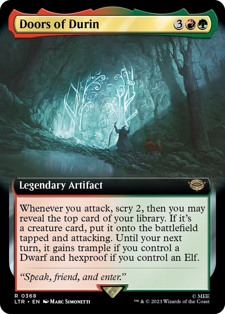 Image for Doors of Durin (Extended Art) (368) - Magic: The Gathering