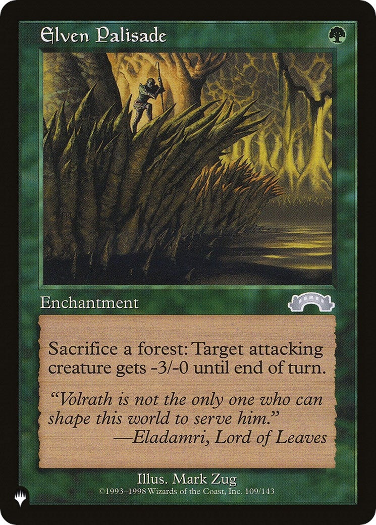 Image for Elven Palisade (109/143) (LIST) - Magic: The Gathering
