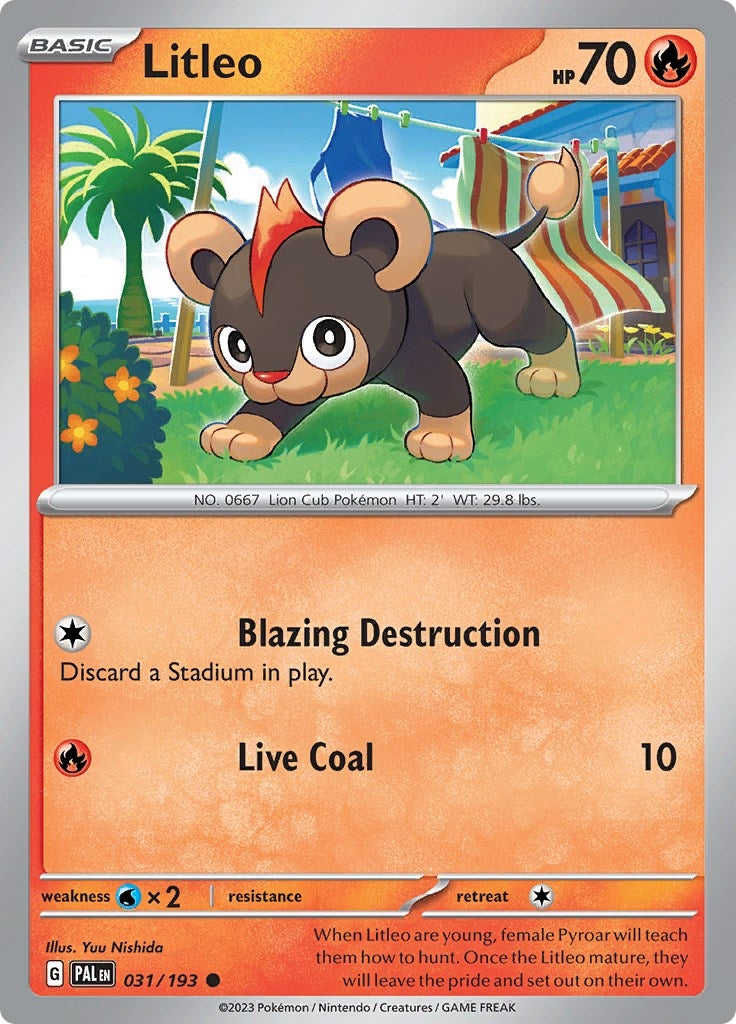 Image for Litleo (031/193) (PAL) - Pokemon
