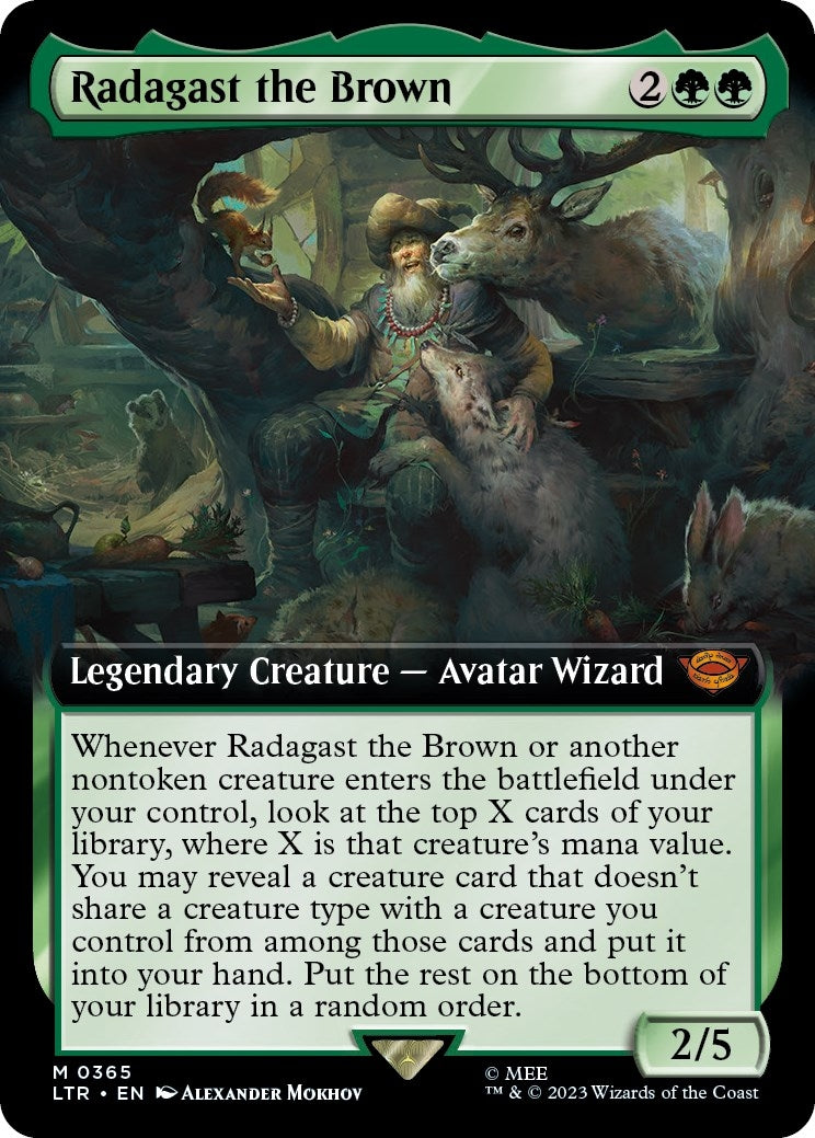 Image for Radagast the Brown (Extended Art) (365) (LTR) - Magic: The Gathering