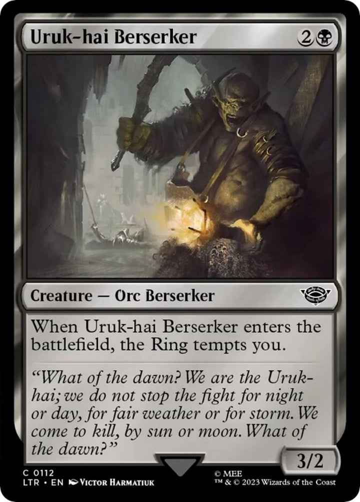 Image for Uruk-hai Berserker (112) - Magic: The Gathering