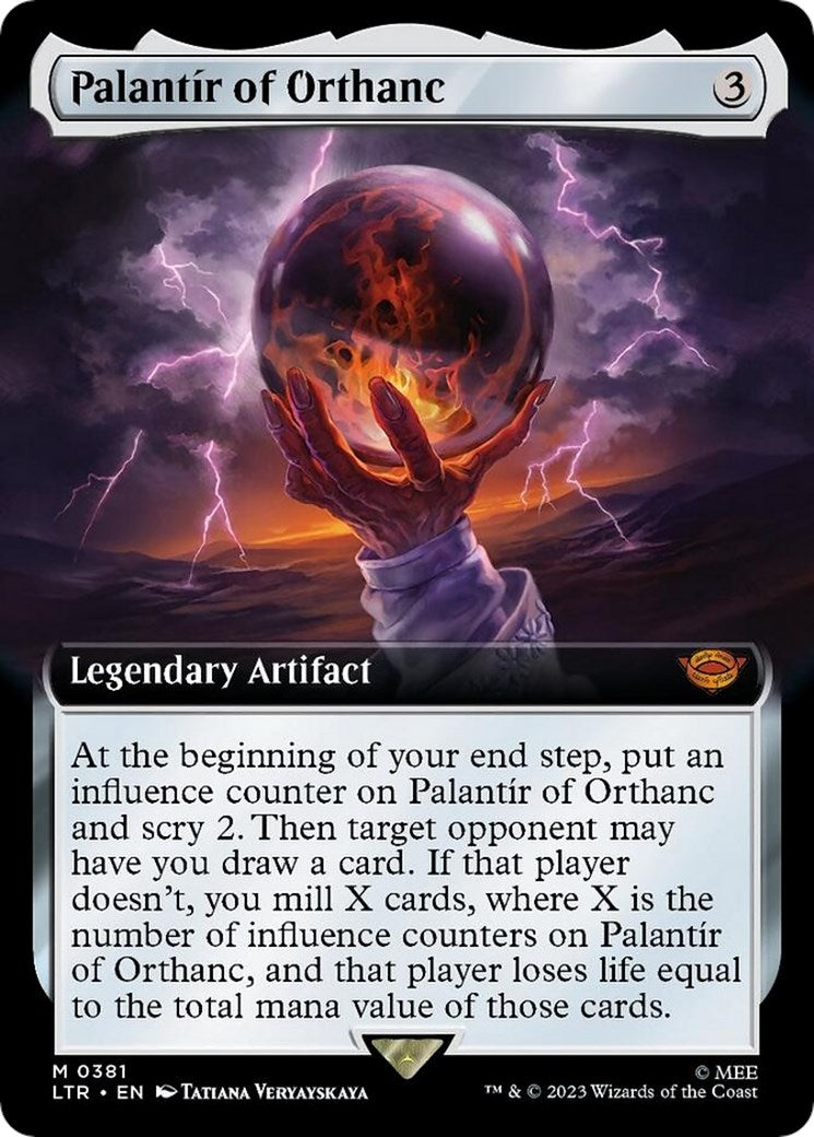 Image for Palantir of Orthanc (Extended Art) (381) - Magic: The Gathering