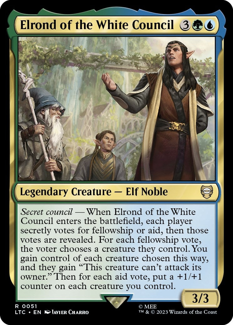 Image for Elrond of the White Council (51) (LTC) - Magic: The Gathering