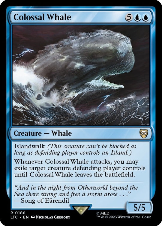 Image for Colossal Whale (186) (LTC) - Magic: The Gathering