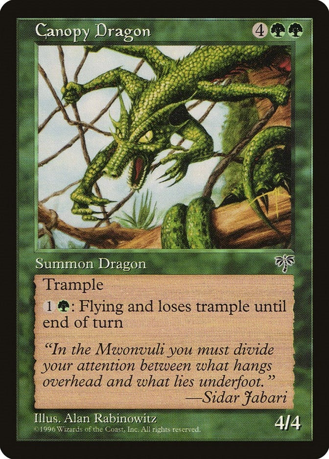 Image for Canopy Dragon - Magic: The Gathering