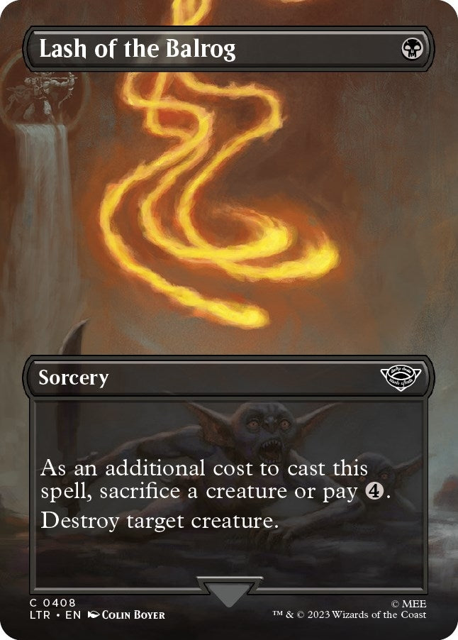 Image for Lash of the Balrog (Borderless) (408) - Magic: The Gathering