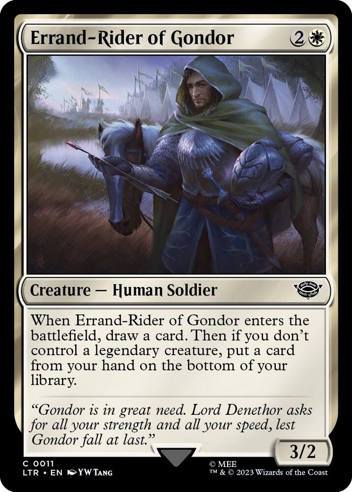 Image for Errand-Rider of Gondor (11) - Magic: The Gathering