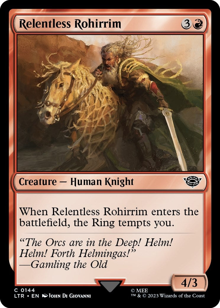Image for Relentless Rohirrim (144) - Magic: The Gathering