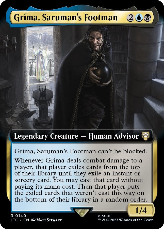 Image for Grima, Saruman's Footman (Extended Art) (140) - Magic: The Gathering