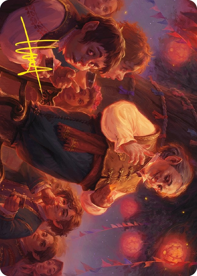 Image for Bilbo, Retired Burglar Art Card (Gold-Stamped Signature) (14) (ASLTR) - Magic: The Gathering