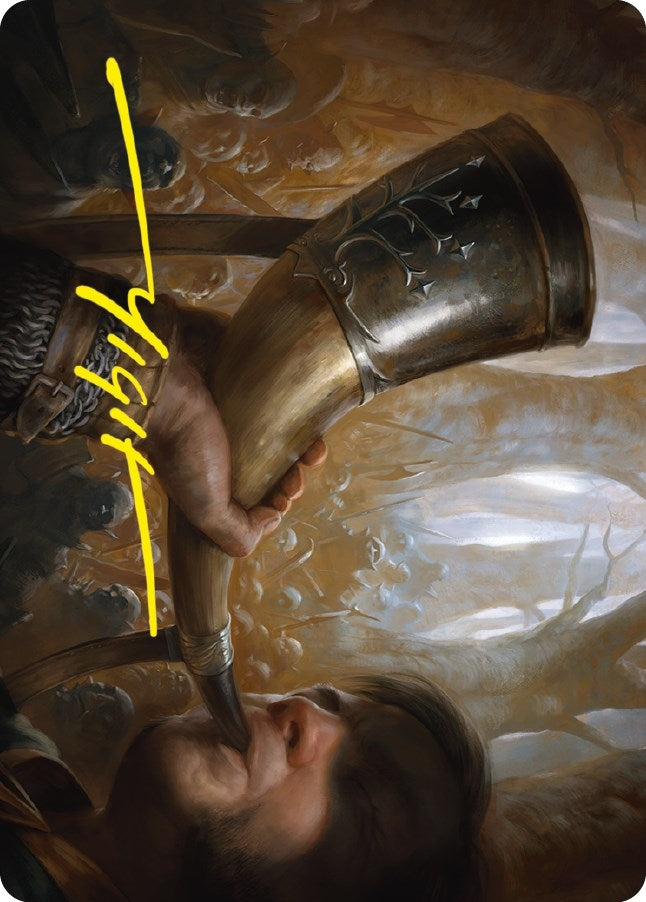 Image for Horn of Gondor Art Card (Gold-Stamped Signature) (29) (ASLTR) - Magic: The Gathering