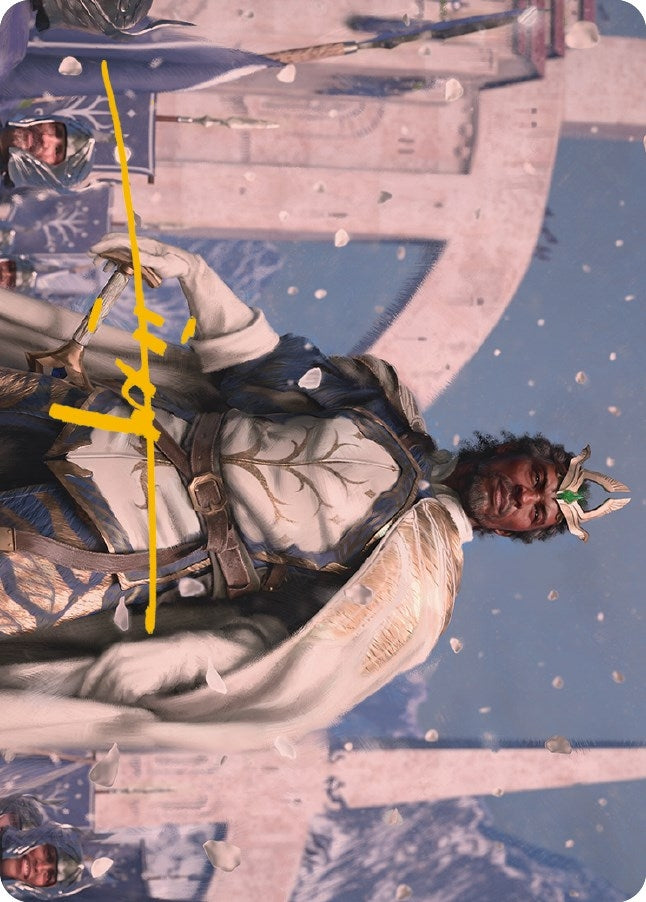 Image for Aragorn, King of Gondor Art Card (Gold-Stamped Signature) (57) (ASLTR) - Magic: The Gathering