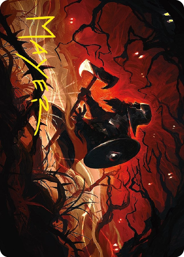 Image for Gimli, Counter of Kills Art Card (44/81) (Gold-Stamped Signature) (44) - Magic: The Gathering