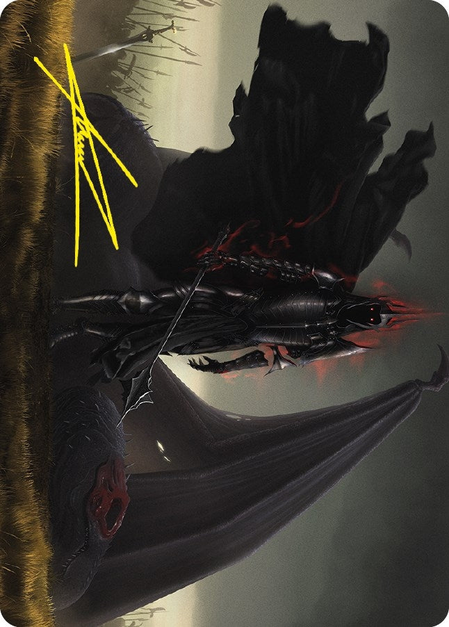 Image for Witch-king of Angmar Art Card (Gold-Stamped Signature) (43) (ASLTR) - Magic: The Gathering