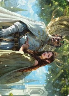 Image for Aragorn and Arwen, Wed Art Card (33) (ASLTR) - Magic: The Gathering
