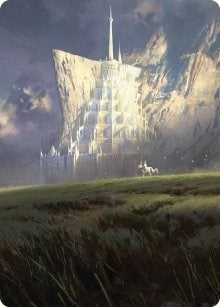 Image for Minas Tirith Art Card (55) (ASLTR) - Magic: The Gathering