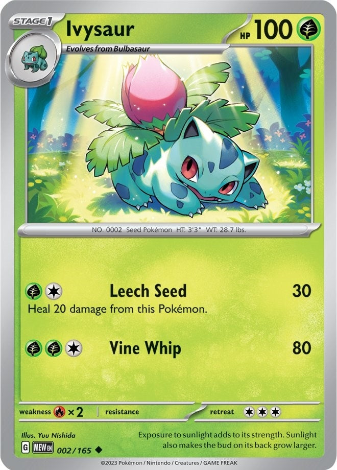 Image for Ivysaur (002/165) (MEW) - Pokemon