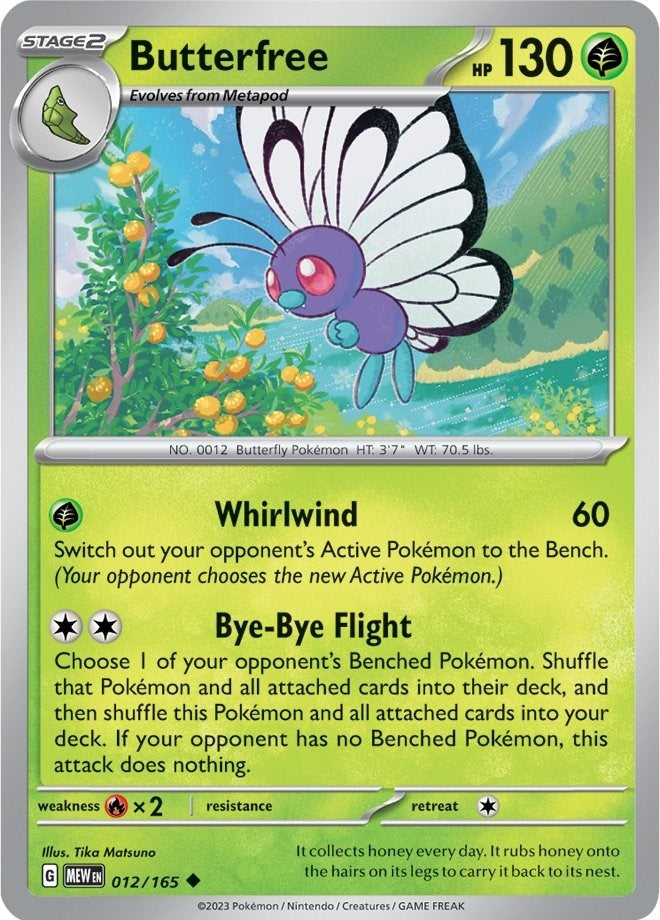Image for Butterfree (012/165) (MEW) - Pokemon