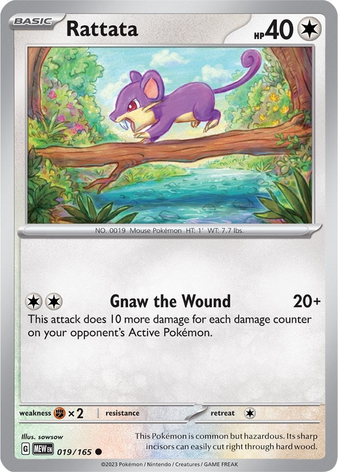 Image for Rattata (019/165) (MEW) - Pokemon