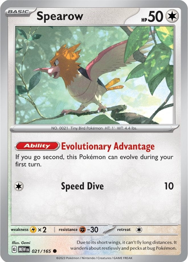 Image for Spearow (021/165) (MEW) - Pokemon