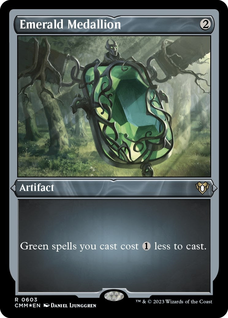 Image for Emerald Medallion (Foil Etched) (603) - Magic: The Gathering