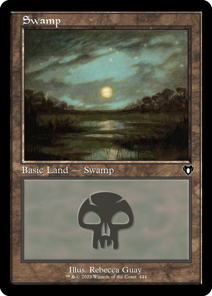 Image for Swamp (444) (Retro Frame) (444) - Magic: The Gathering