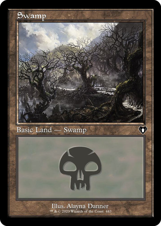 Image for Swamp (443) (Retro Frame) (443) - Magic: The Gathering