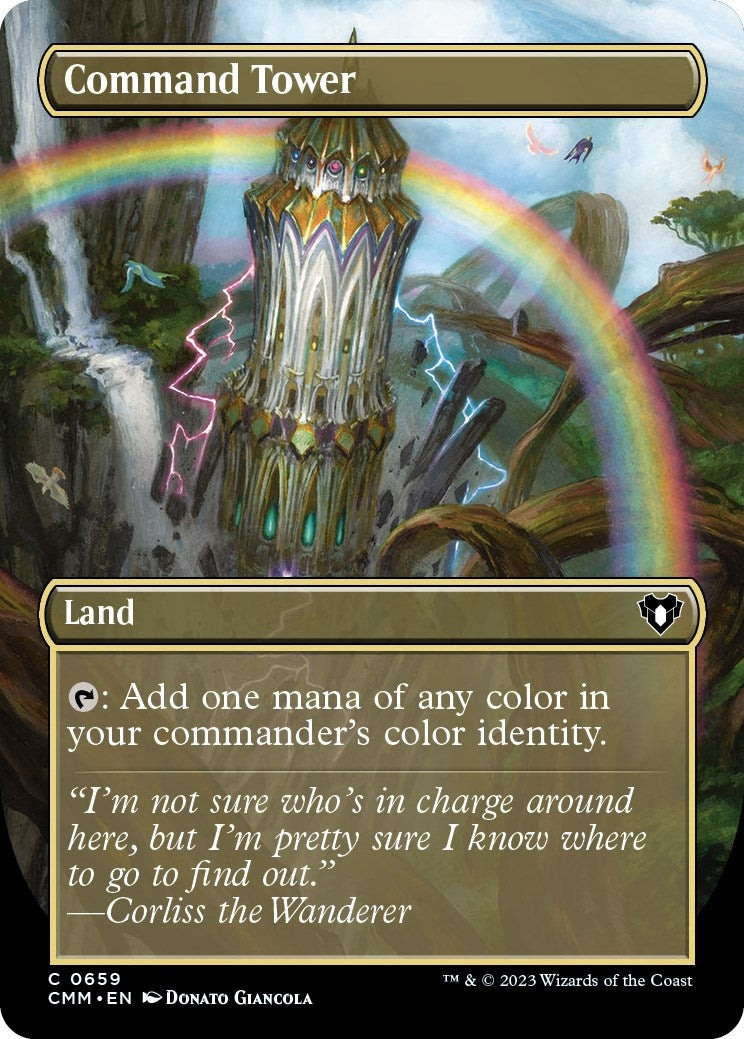 Image for Command Tower (Borderless) (659) - Magic: The Gathering