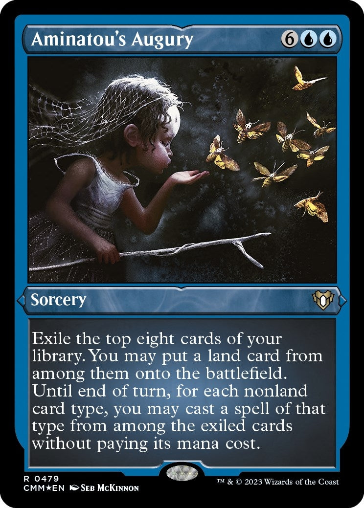 Image for Aminatou's Augury (Foil Etched) (479) (CMM) - Magic: The Gathering