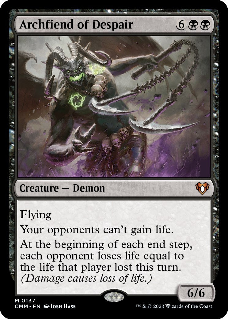 Image for Archfiend of Despair (137) (CMM) - Magic: The Gathering