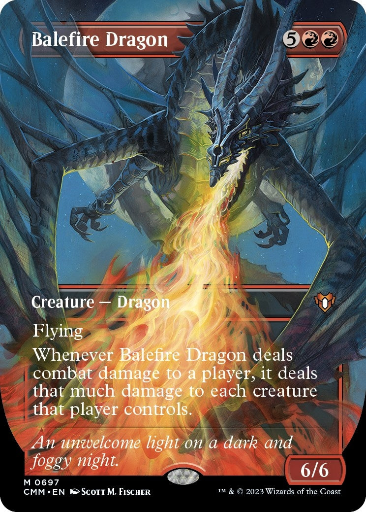 Image for Balefire Dragon (Borderless) (697) - Magic: The Gathering